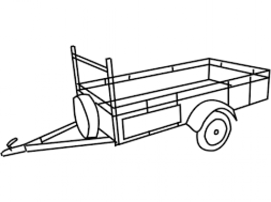 Kipper aanhangwagen 3 zijde 3,5T